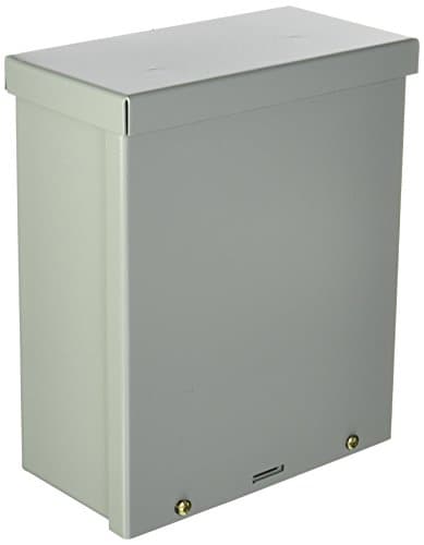 Image of Wiegmann RSC081004 RSC-Series Wall-Mount Enclosure NEMA 1/3R Lift-Off Screw Cover with Knockouts, Carbon Steel, 10" x 8" x 4"