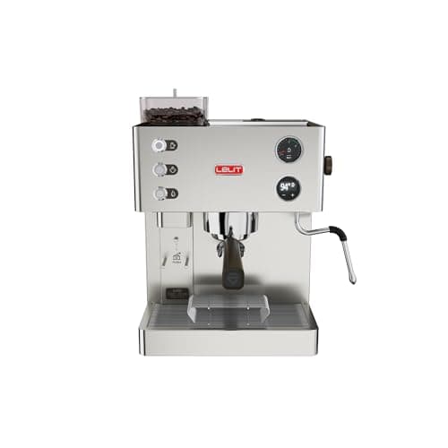 Image of LELIT Kate PL82T, prosumer coffee machine with built-in grinder and LCC to to manage all parameters