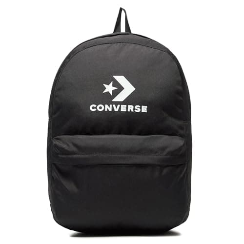 Image of Converse Unisex's Speed Large Logo Backpack, Black/White, One Size