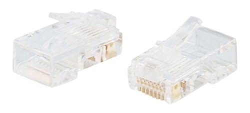 Image of C2G RJ45 Cat5E Modular 8x8 Plug For Flat Strand Cable 25Pack