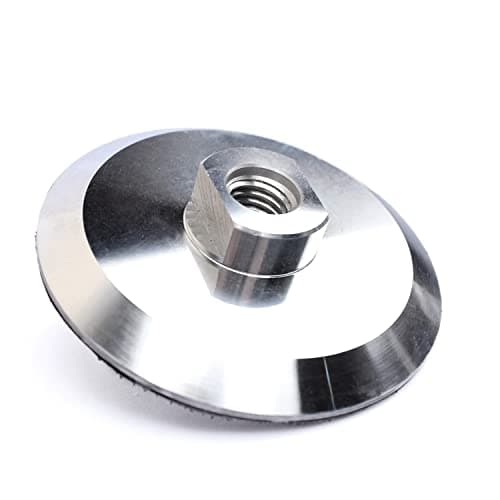 Image of HOMESOM 4 Inch Aluminum Backer Pad Hook and Loop Backing Pad Backing Holder M14 Polish Wheel Holder Pad