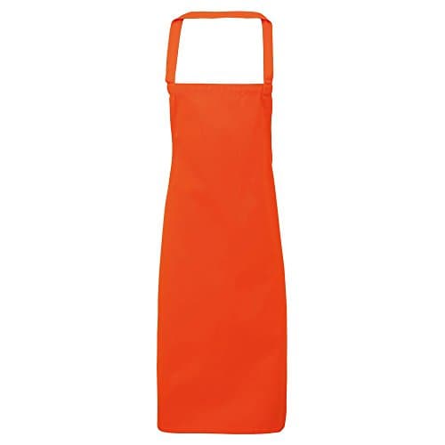 Image of Premier Ladies/Womens Slim Apron (no Pocket) / Workwear (One Size) (Orange)