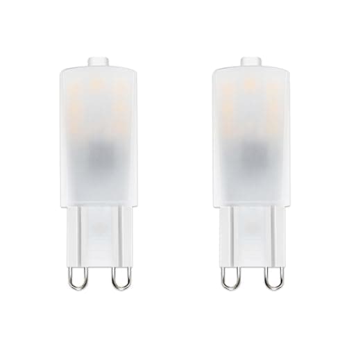 Image of Noobibaba G9 LED Bulbs 2.5W, Warm White 25W Halogen Light Bulb Replacement 2700K 220V-240V for Ceiling Lights Bedside Lamp Wall Lights in Living Room Kitchen Bathroom, 2 Count Non-dimmable