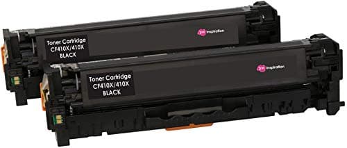 Image of Ink Inspiration 2 Black Compatible Laser Toner Cartridges Replacement for HP 410X CF410X LaserJet Pro M452dn M452nw M452dw MFP M377dw MFP M477fdn MFP M477fdw | 6,500 Pages