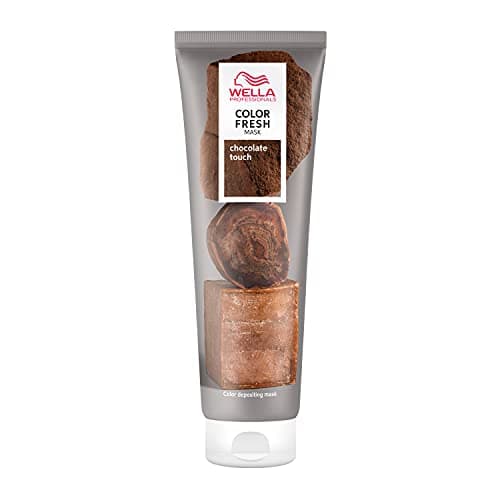 Image of Wella Professionals Color Fresh Mask Temporary Color Refresh Treatment, Semi Permanent Hair Dye, Hair Gloss Treatment for Brown Hair, Chocolate Touch 150ml