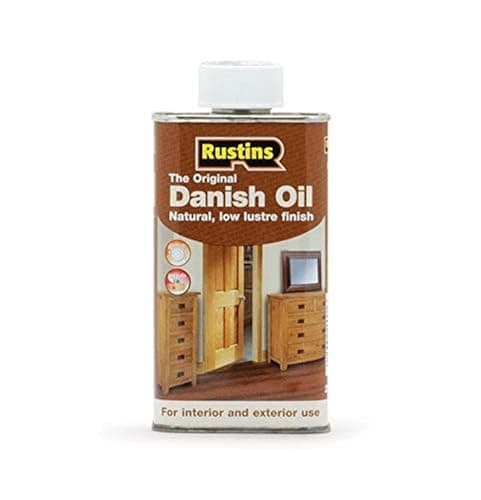 Image of Rustins Danish Oil 250ml - Rich, Natural Glow - Enhances Wood Grain Beautifully, Professional-Grade Finish, Easy DIY Application