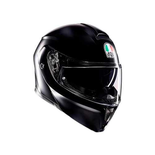 Image of AGV Streetmodular ECE 22-06 Mono, Modular Helmet, Flip Up Motorcycle Helmet ECE 22-06 P/J With Sun Visor, Matt Black, XL
