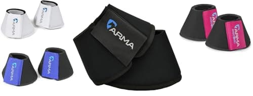 Image of Shires Arma Neoprene Over Reach Boots - Black Full