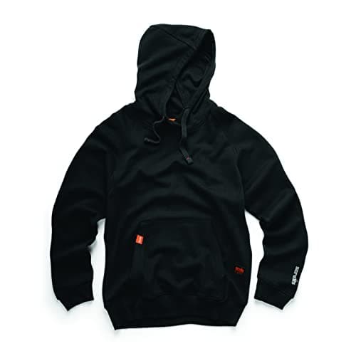 Image of Scruffs Mens Eco Worker Hoodie, Black, XL UK