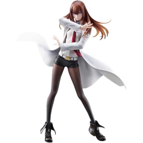 Image of Xinchangda Steins Gate Figures, Makise Kurisu Anime Figure Statues Makise Kurisu PVC Anime Action Figurine Gifts for Fans 21CM