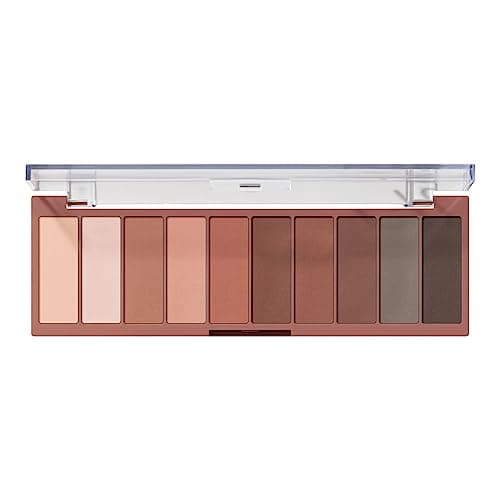 Image of e.l.f. Perfect 10 Eyeshadow Palette, Ten Ultra-pigmented Nude, Matte Shades, Blendable Formula, Vegan & Cruelty-free, Nude Mood (Packaging May Vary)