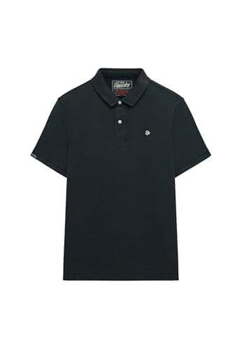 Image of Superdry Men's Vintage Destroy Polo Shirt, Eclipse Navy, 3XL