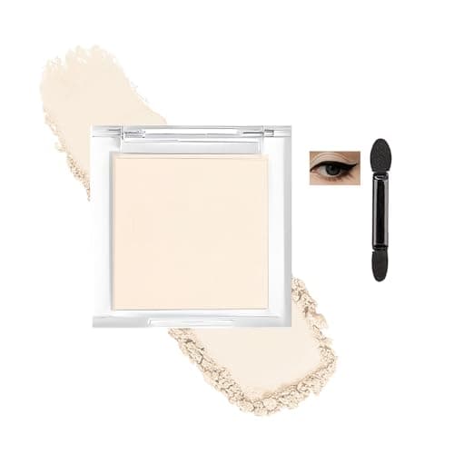 Image of Matte Beige Single Eyeshadow – High Pigment, Long-Lasting Waterproof Pressed Powder, Smooth Blendable Formula with Brush, Hypoallergenic Eye Shadow for Mature & Sensitive Skin