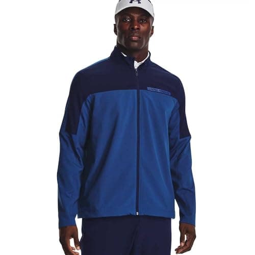 Image of Under Armour Storm Windstrike Full Zip Mens Golf Jacket M, Blue Mirage-midnight Navy-glacier Blue, M