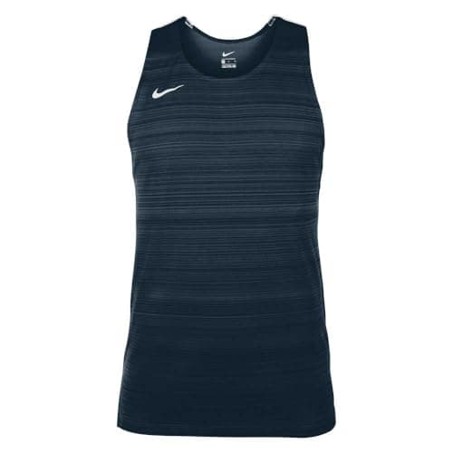 Image of NIKE NT0300-451 Mens Stock Dry Miler Singlet Vest Men's Navy Size M