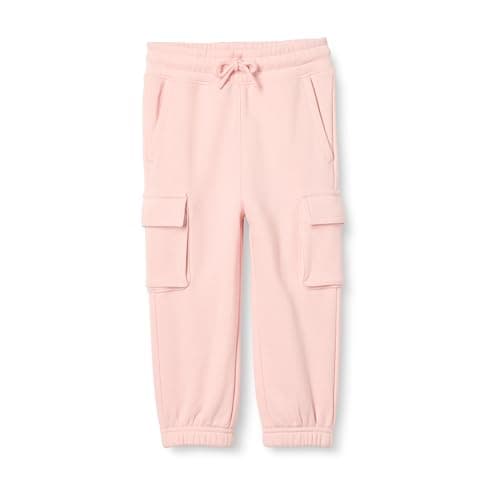 Image of Amazon Essentials Unisex Kids' Cargo Joggers, Pink, 3 Years