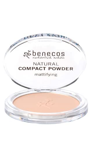 Image of Benecos Natural Cosmetics - Compact Powder - Pressed - Matting - Vegan - Sand - 9g