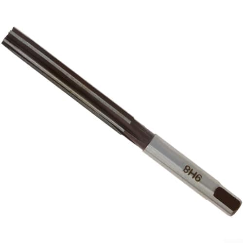 Image of H8 Hand Reamer Drill Bit 6 Flute Straight Shank Milling Tool 9CrSi Alloy for Aluminum Cast Iron Copper Plastic Wood Metalworking Hole(9mm H8)