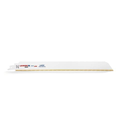 Image of Lenox Tools 2110012110GR 304 mm 10 TPI Gold Power Arc Reciprocating Saw Blade for Thick Metal Cutting (Pack of 5)