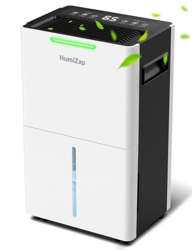 Image of Dehumidifiers for Home Damp, Compressor Dehumidifier with Laundry Dry, Digital Humidity Display, Ultra-quiet, Energy-efficient, Continuous Drainage and 24 Hour Timer, Ideal for Damp, Laundry Drying