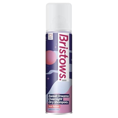 Image of Bristows Sweet Dreams Overnight Dry Shampoo, Vanilla Fragrance, Refreshes Hair Between Washes, Cleanses Hair While You Sleep, Vegan Friendly, 200 ml