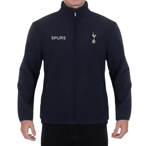 Image of Tottenham Hotspur Men's Official Full Zip Fleece Jacket – Navy, Large