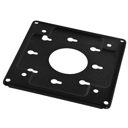 Image of QUMIIRITY Metal Mounting Plate Bracket for Mini PC Monitors, Black Standard Back Mount Rack, Compact Monitor Stand for Desktop and Wall Installation