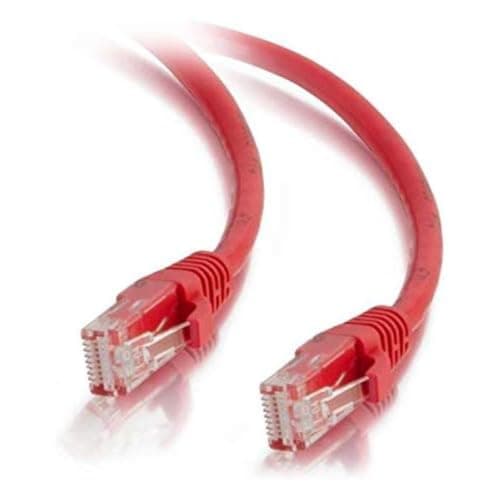 Image of C2G 82473 C2G - Patch cable - RJ-45 (M) to RJ-45 (M) - 1.5 m - UTP - CAT 6 - booted, snagless - red ( )