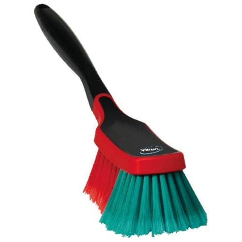 Image of Vikan 525252 Vehicle Brush, Wheel Brush, Soft/Split, Black, 290 mm Length, 70 mm Width, 100 mm Height, Packaging may vary