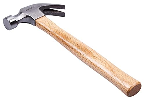Image of Amtech - Claw Hammer, Fully Polished Steel Head, Traditional Wooden Handle, Balanced Weight for Smooth Striking, Perfect for Carpentry and Woodwork (16oz / 450g)