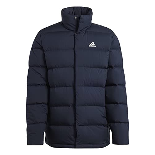 Image of adidas Helionic HG8699 Men's Down Jacket, Mid-Length, Legend Ink, XS