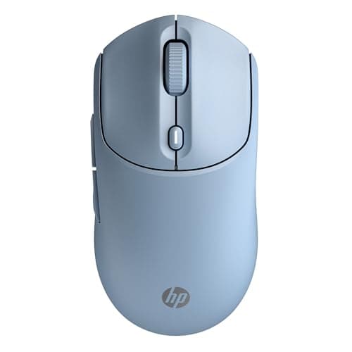 Image of HP 400 Quiet Wireless Mouse – Dual Bluetooth and USB 2.4GHz | 24 Month Battery | Silent Clicks | Soft Touch | 2D scroll wheel | Up to 6000 adjustable DPI | Blue