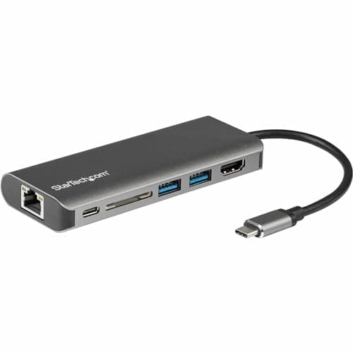 Image of StarTech.com USB C Multiport Adapter, Portable USB-C Dock to 4K HDMI, 2-pt USB 3.0 Hub, SD/SDHC, GbE, 60W PD Pass-Through - USB Type-C/Thunderbolt 3 - REPLACED BY DKT30CSDHPD3 (DKT30CSDHPD)
