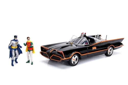 Image of Jada 98625 - BATMOBILE DieCast Model Car from Classic TV Series with Figures Batman and Robin