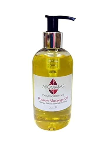 Image of Passion Massage Oil 250ml with Orange Patchouli and Ylang Ylang Essential Oils