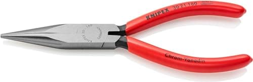 Image of KNIPEX Long Nose Pliers with Plastic Coating 160 mm, 30 21 160
