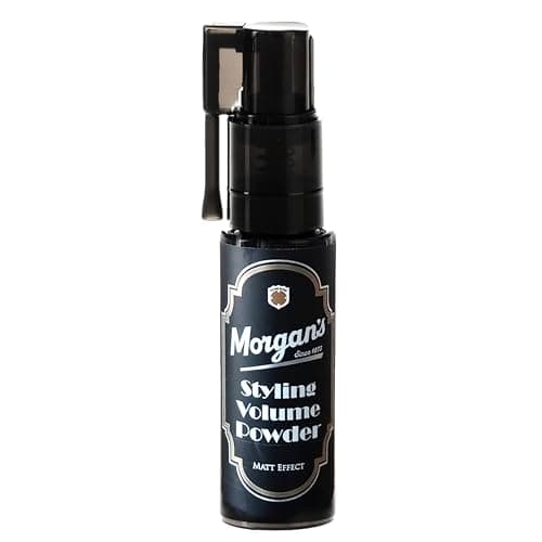 Image of Morgan's Pomade Volume Powder, Hair Thickening Mattifying Styling Dust for Men with unique root targeting applicator, Adds Volume and Texture to Any Hair Style, Weightless Feel 10g