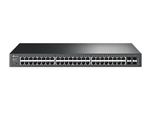 Image of TP-Link 48 Port Gigabit Switch | Smart Managed Switch w/ 4 SFP Slots | Limited Lifetime Protection | Support L2/L3/L4 QoS, IGMP and Link Aggregation | IPv6 and Static Routing (T1600G-52TS)