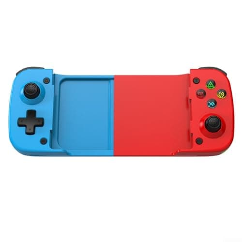 Image of HpLive Stretchable Gaming Controller with Hall Effect Joystick Quick Fire Button for Switch/for PC/for Android/for iOS, Black(Red and Blue)