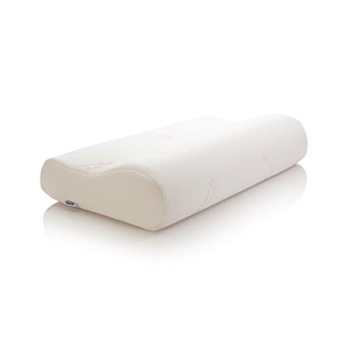 Image of TEMPUR Original Ergonomic Pillow, Size 61 x 31 x 11.5 or 8.5 cm, Ergonomic Memory Foam Neck Support Pillow For Medium or Large Frames, For Side and Back Sleepers with Washable Cover, Large