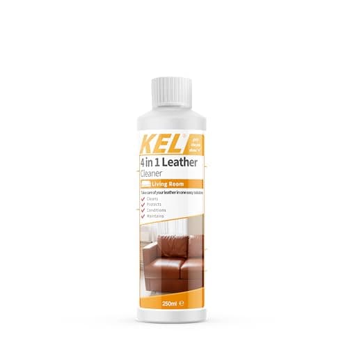 Image of KEL - 4 in 1 Leather Cleaner, Premium Cleans and Conditioner to Restore & Nourish Leather Furniture & Accessories - 250ml