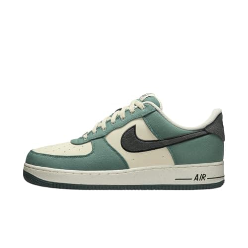 Image of Nike Air Force 1 '07 LV8 Men's Shoes (FQ8713-100, Coconut Milk/Bicoastal/Black/Vintage Green), Green Black, 7 UK