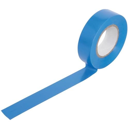 Image of Mercury | 20 Metre Electrical Insulation Tape – Strong PVC Adhesive | Water-Resistant & Flame Retardant | BS Approved | Professional & DIY Use | Blue