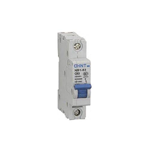 Image of Chint NB1-63B1P10 Miniature Circuit Breaker, 10 A, 1 Pole, B Curve, 6 kA