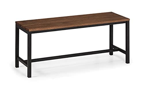 Image of Julian Bowen Tribeca Bench, Walnut Effect