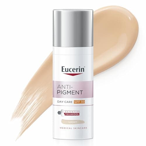 Image of Eucerin Anti-Pigment Day SPF 30 Tinted Light 50ml, Tinted Day Cream with UVA/UVB Protection, Nourishing Cream with Thiamidol for Treatment of Hyperpigmentation