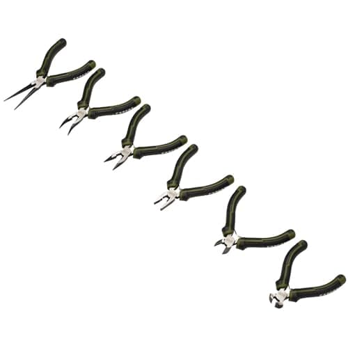 Image of Draper Expert Mini Pliers Set (6 Piece) | 115mm Combination, 120mm Long Nose, 145mm Needle Nose, 125mm Bent Nose, 115mm Side Cutters & 105mm End Cutting | Chrome Vanadium Steel Hand Tools