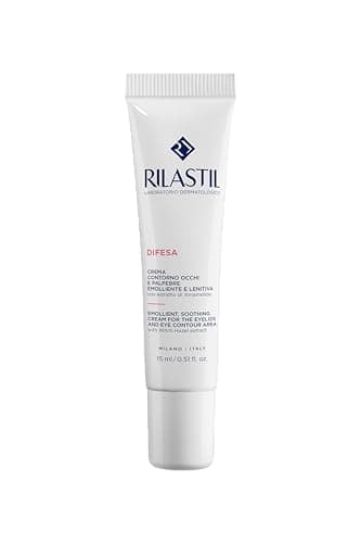 Image of Rilastil Eye and Eye Defence Cream - Soothing for Sensitive and Reactive Skin - No Preservatives or Fragrance - 15ml