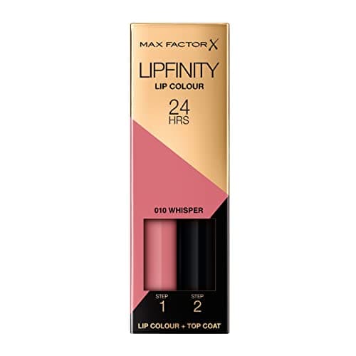 Image of Max Factor Lipfinity Whisper, Long-Lasting, Two Step Lipstick, Vibrant Colour, Hydrating, Lasts 24 Hrs, Matte Lip Colour With Glossy Top Coat, 4.2g