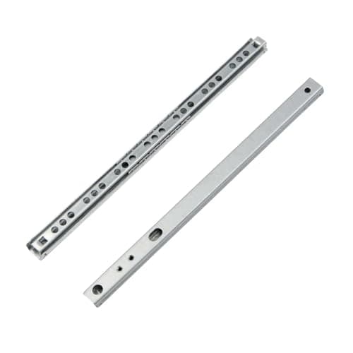 Image of MOCNT 1 Pair (2 Piece) Heavy Duty 17mm Drawer Runners 278mm Drawer Rail Runners Ball Bearing Steel Drawer Slides Cabinet Sliding Full Extension Kitchen Desk Rail Runners